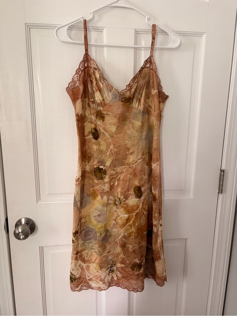 Vintage Dress Slip - Naturally Dyed with Sunflowers